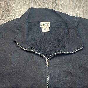 Lee Heavyweight Sweatshirt‎ Mens XL Black Full Zip Fleece Lined Jacket Casual